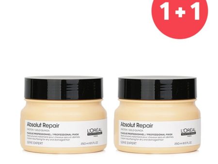 【1+1 Set】professionnel Serie Expert - Absolut Repair Gold Quinoa + Protein Instant Resurfacing Mask (for Dry And Damaged Hair) - 250ml 8.5oz x2 Online