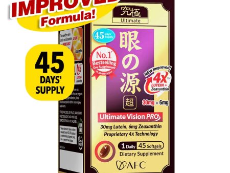 AFC Ultimate Vision PRO 4X Eye Supplement for Floaters Glaucoma Lutein Online now