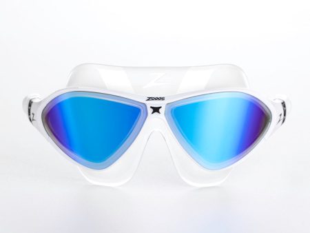 Zoggs Australia Adult Horizon Flex Titanium Lens White Swim Goggles Mask Online