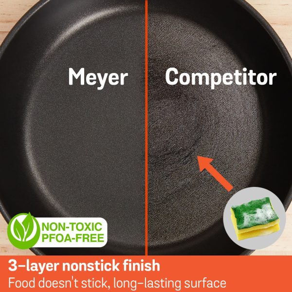 [Meyer] Ih Nonstick 36Cm | 7.3L Chinese Wok With Lid - Cook N Look For Sale