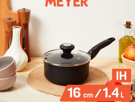 [Meyer] Ih Nonstick 16Cm Saucepan With Glass Lid - Cook N Look Sale