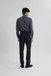 Alexander & Sons, Dark Grey Twill, Long Sleeve Shirt Online Hot Sale