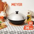 [Meyer] Ih Nonstick 36Cm | 7.3L Chinese Wok With Lid - Cook N Look For Sale