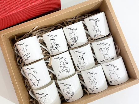 12 Chinese Zodiac Mug Cup Set Online