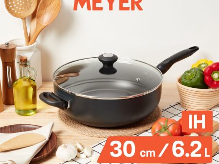 [Meyer] Ih Nonstick 30Cm | 6.2L  Chef S Pan With Glass Lid - Cook N Look For Discount