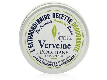 Verveine (verbena) Deodorant - 0% Aluminum Salts - 50g 1.7oz Discount