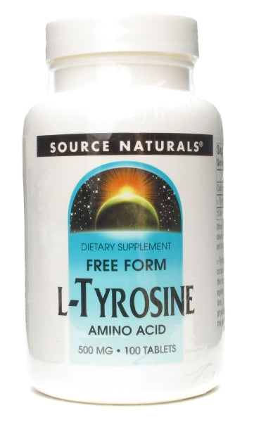 SOURCE NATURALS - L-Tyrosine 500 mg - 100 Tablets Fashion