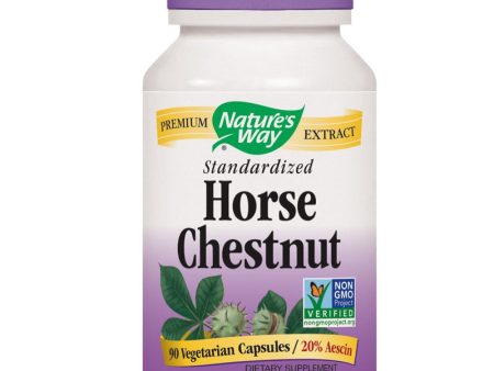 NATURES WAY - Horse Chestnut Standardized - 90 Vegetarian Capsules For Discount