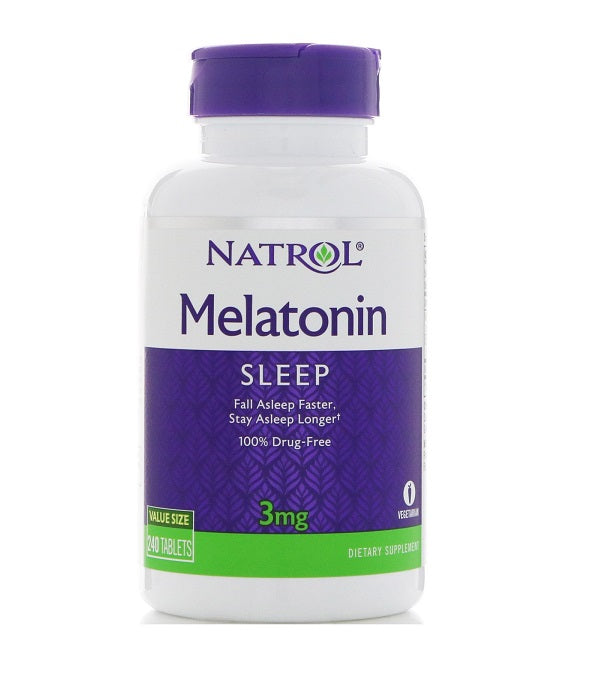 NATROL - Melatonin 3 mg - 240 Tablets Hot on Sale