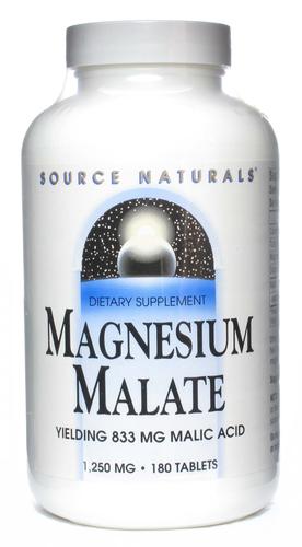 SOURCE NATURALS - Magnesium Malate (1250 mg) - 180 Tablets Online now