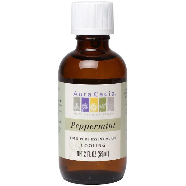 AURA CACIA - 100% Pure Essential Oil Peppermint - 2 fl. oz. (59 ml) For Cheap