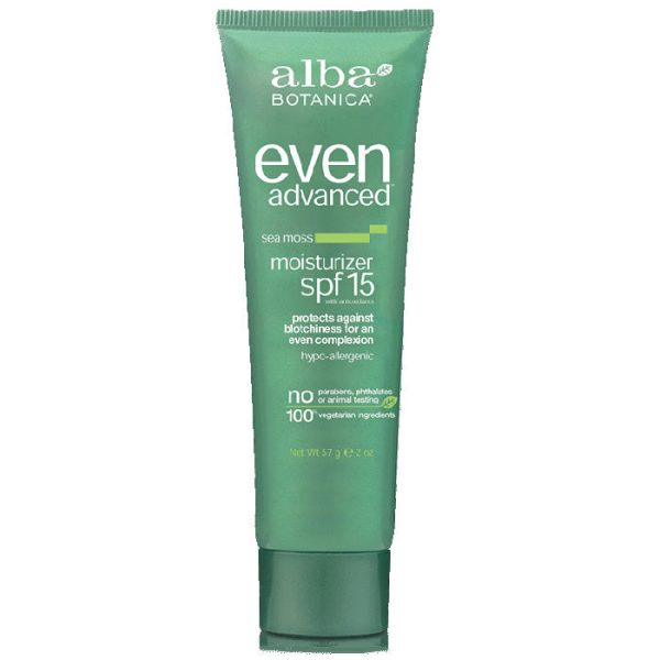 ALBA BOTANICA - Very Emollient Sea Moss Moisturizer SPF 15 - 2 oz. (57 g) Online Hot Sale